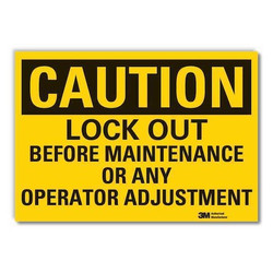 Lyle Lockout Tagout Caution RflctvLbl,3.5x5in LCU3-0436-RD_5x3.5