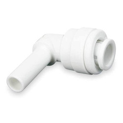 John Guest 90 Elbow,3/8 In. Stem OD,Wh,PK10 CI221208W-PK10