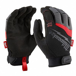 Milwaukee Tool Work Gloves,Color Black/Red,7 1/4" S 48-22-8725