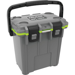 Pelican Elite 20 Qt. Cooler, Dark Gray & Green 20Q-1-DKGRYEGRN