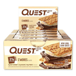 Quest® Protein Bars, S'mores, 2.12 Oz Bar, 12 Bars/box QUN00123
