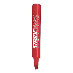 Stride StrideMark Permanent Marker, Fine Bullet Tip, Red, 12/Pack 22003