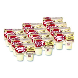 Snack Pack® Pudding Cups, Vanilla, 3.5 Oz Cup, 48/carton HUN55419
