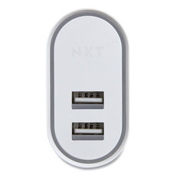NXT Technologies™ Wall Charger, Two USB-A Ports, White NX59494-CC