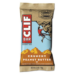 CLIF® Bar Energy Bar, Crunchy Peanut Butter, 2.4 Oz, 12/box CCC50120