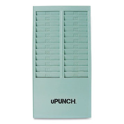 uPunch™ Time Card Rack, 24 Pockets, Gray HNTCR24