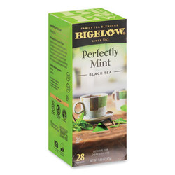 Bigelow® Perfectly Mint Black Tea, 28/Box RCB003441