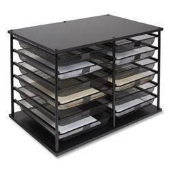 TRU RED™ ORGANIZER,12,DRWR,MSH,BK TR57535-CC
