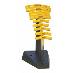 Bondhus HexKeySt, T, 6 5/32 in to 11 27/32, 13190