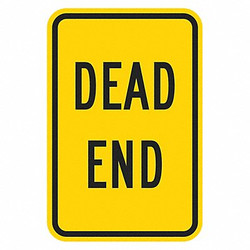 Lyle Dead End Traffic Sign,18" x 12" T1-5322-DG_12x18