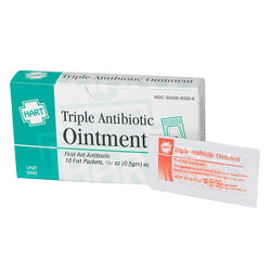 HART Health® Triple Antibiotic Ointment, 0.5 g, 10/Box
