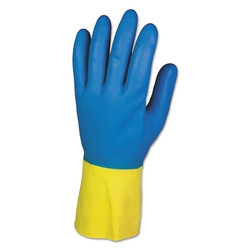 G80 Neoprene/Latex Chemical-Resistant Glove,Medium,Natural/Polychloroprene Rubbr