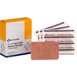 First Aid Only Heavy Woven Fabric Bandages 2"" x 3"" 25/Box