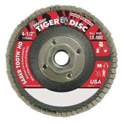 Weiler Fiber Disc,4 1/2 in Dia,5/8in Arbor 50134