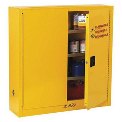 Condor Flammable Safety Cabinet,24 Gal.,Yellow 42X498