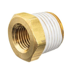 Sim Supply Hex Bushing, Brass, 1 x 1/4 in,Class 125  ZUSA-PF-10619