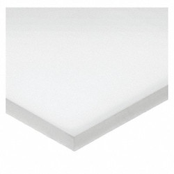 Manufacturer Varies Rectangle,UHMWPE,3"x48",1"T,White,Opaque BULK-PS-UHMW-258