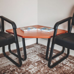 Interion Corner End Table 30"" x 30"" Cherry Top