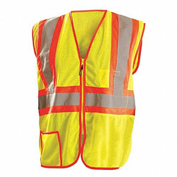 Occunomix Safety Vest,Yellow,2-Tone Class 2,S LUX-SSCLC2Z-YS