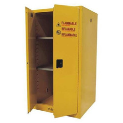 Condor Flammable Safety Cabinet,60 Gal.,Yellow 42X502