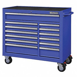 Westward Rolling Tool Cabinet, Blue,Heavy Duty 32H893