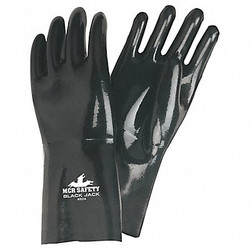 Mcr Safety Chemical Resistant Glove,2XL,Black,PK12 6924XXL