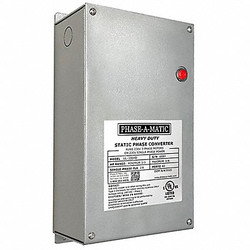 Phase-A-Matic Phase Converter,Static,1/3 to 3/4 HP OP UL-100HD