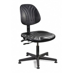 Bevco Task Chair,Poly,Black,15" to 20" Seat Ht  7001D