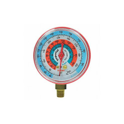 Imperial Gauge,2-1/2 In Dia,High Side,Red,500 psi 451-CR