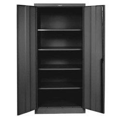 Hallowell Storage Cabinet,72"x48"x24",Black,4Shlv  425S24A-ME