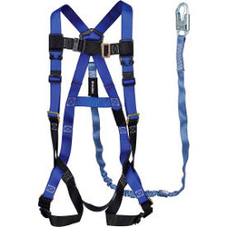 Global Industrial Contractor 1D Harness & 6'L Lanyard Combo