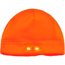 Ergodyne N-Ferno 6804 Skull Cap Beanie Hat With LED Lights Orange