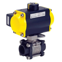 Sim Supply Ball Valve,Pneumatic Actuated,1 1/2 In  4353003840