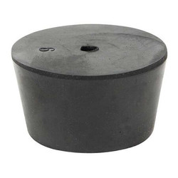 Sim Supply Stopper,Sz 8,33 mm BDia,Black,0,PK12  8-1H