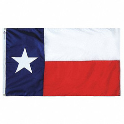 Tough-Tex State Flag,Texas,8ftH x 12ftW,2-Ply Poly 145309