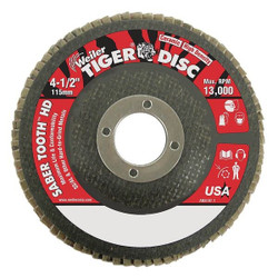 Weiler Fiber Disc,4 1/2 in Dia,7/8in Arbor 50132