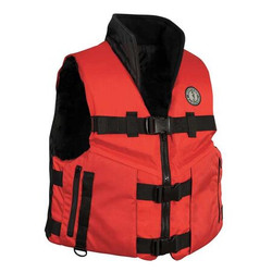 Mustang Survival Life Jacket,L,15.5lb,Foam,Red MV462602-123-L-216