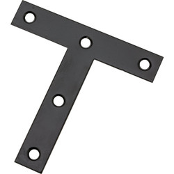 National 4 In. x 4 In. Black T-Plate N266-470