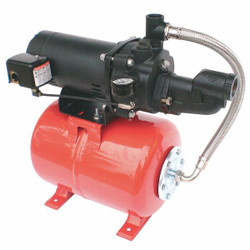 Dayton Well Jet Pump System,1/2 HP,6.0 gal tank 5UXK8