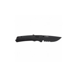 Sog Folding Knives,Blackout,Steel,Serrated 11-18-02-41