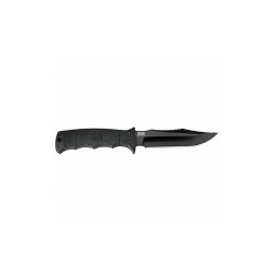 Sog Fixed Blade Knife,Black,Steel,Straight E37SN-CP