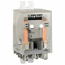 Dayton Flange Relay,24VDC,11 Pins,10A @ 277V AC 5YR10