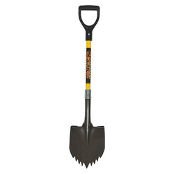 Seymour Midwest Cutting Teeth Shovel,40" L Handle,14 ga. 49632GR