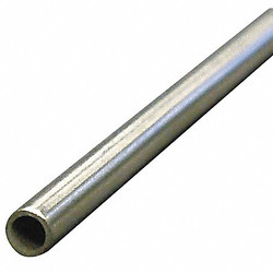 Sim Supply Tubing,0.402 in. ID,1/2 in. OD,Aluminum  4NRY2