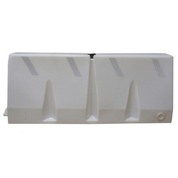 Sim Supply Polycade Traffic Barrier,White  TB-5-00