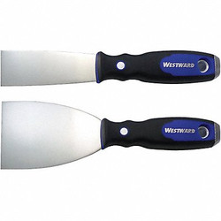 Westward Putty Knife Set,Flexible,1-1/2,3"W,2 Pc. 46A915