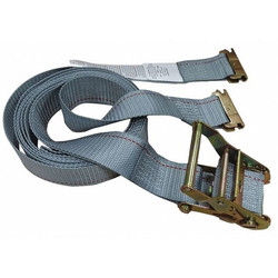 Sim Supply Tie Down Strap,E-Track,Gray,PK5  55ET72