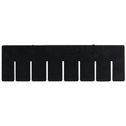 Quantum Storage Systems Divider,Black,PPC,10 7/8 in,PK6 DS92035CO