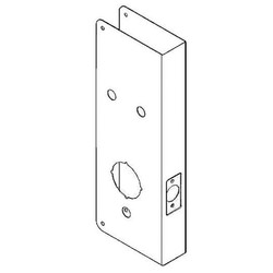 Sim Supply Door Reinforcer, Backset 2 3/4 In  3EJD1