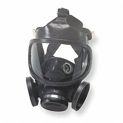 Msa Safety Full Face Respirator,M,Black 471286